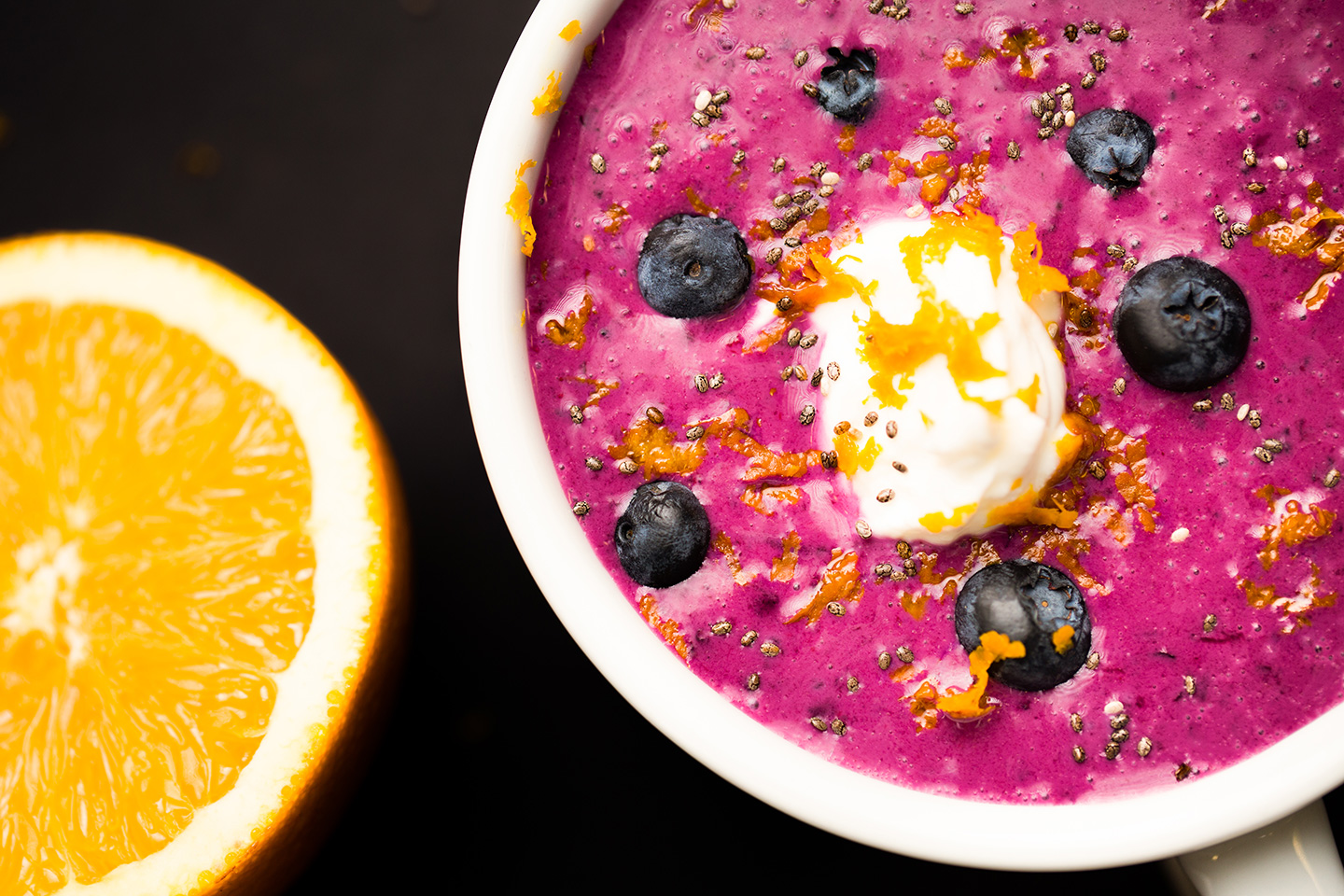 Blueberry Soup with Chia